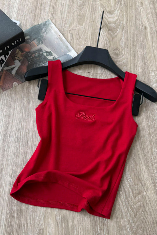 Tank Top with Square Neckline