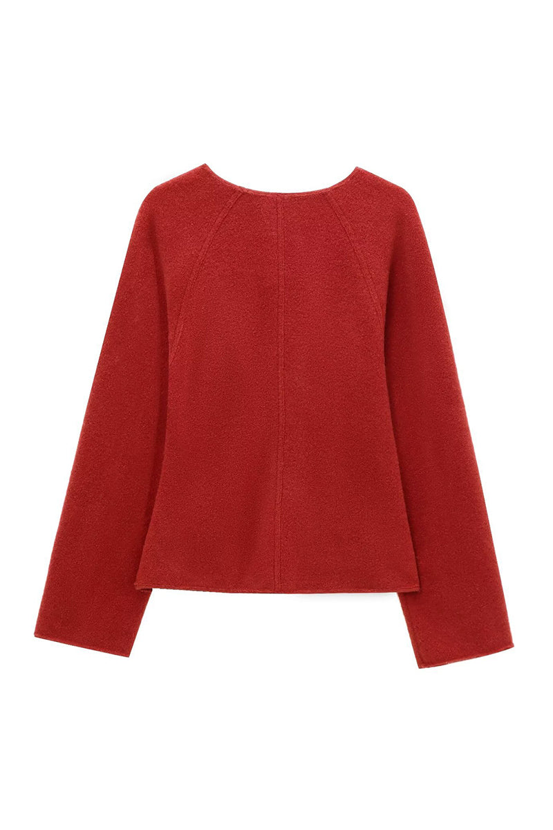 Double Buckle Detail Blazer Jacket