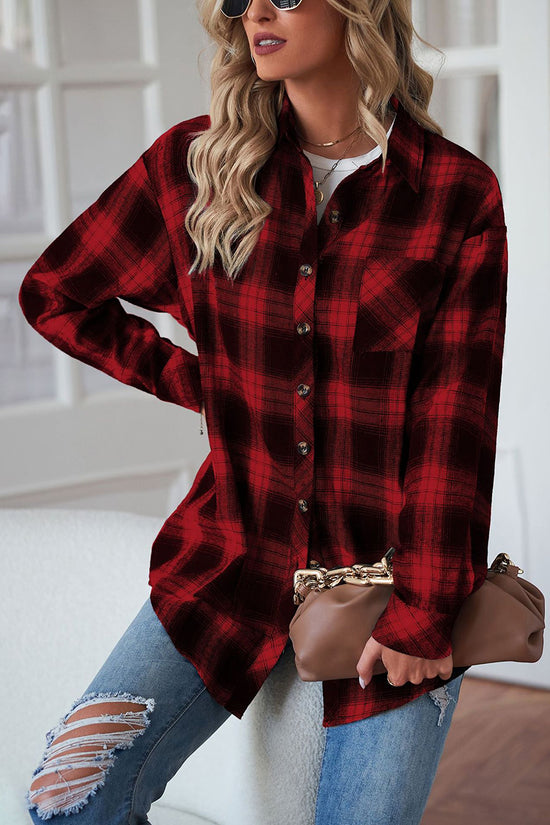 Casual Plaid Long Sleeve Shirt
