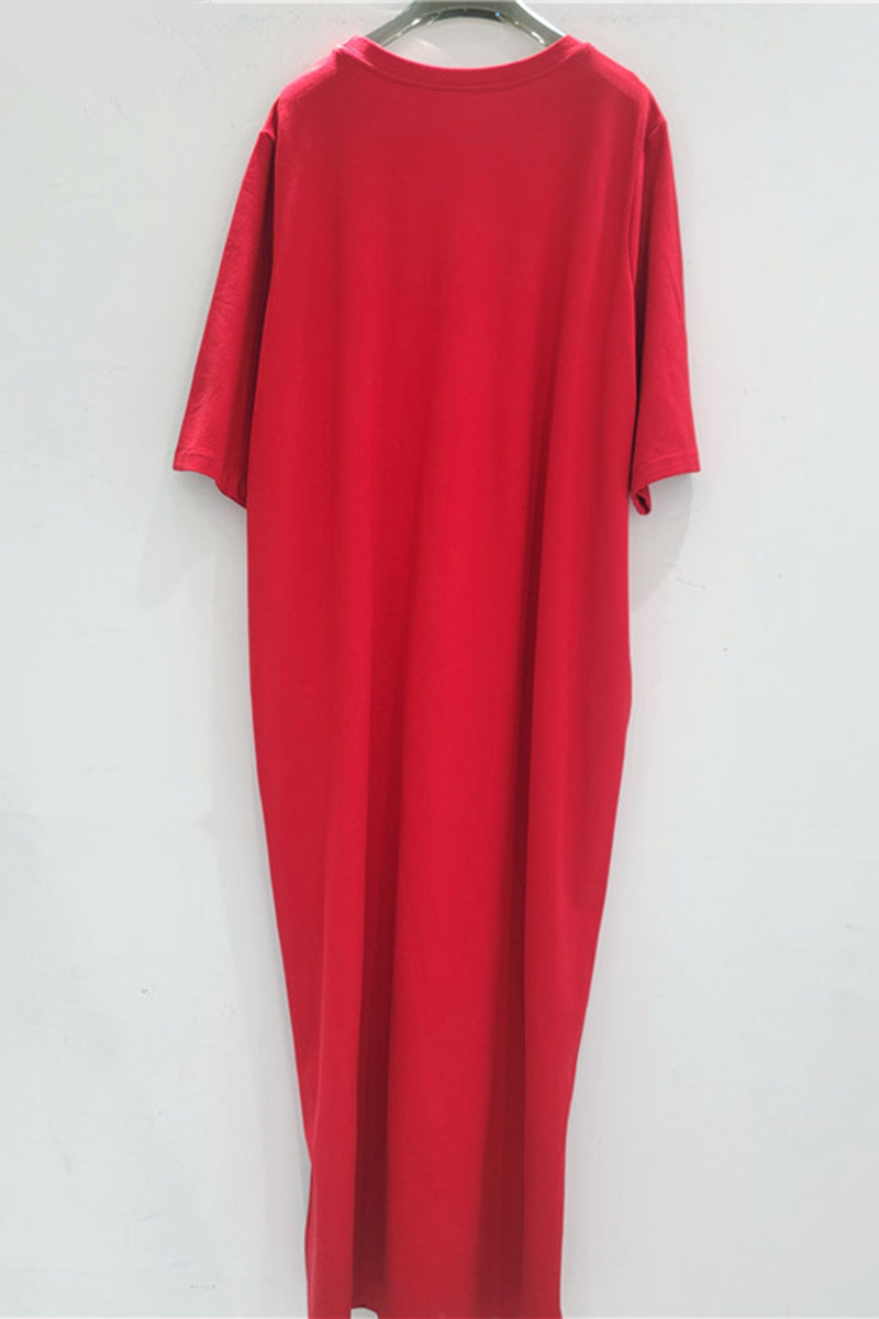 Elegant Ruched Midi Dress with Brooch