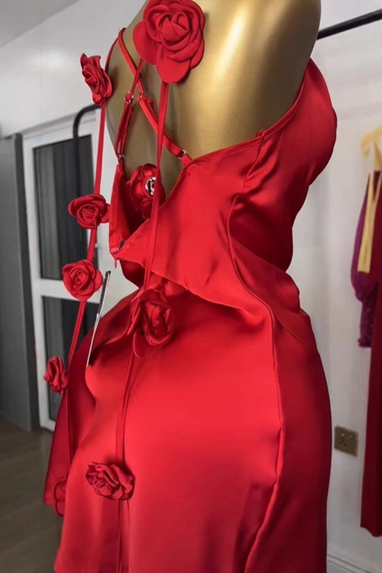 Floral Embellished Sleeveless Mini Dress