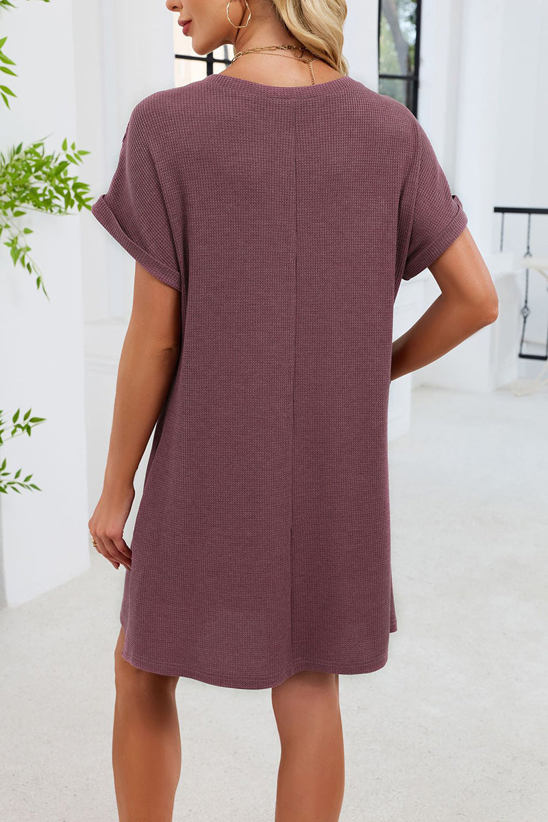 Chic Lace Sleeve Casual Dress