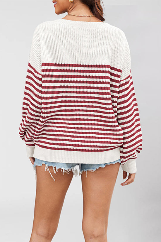 Striped Relaxed Fit Sweater