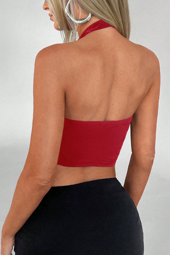 Cutout Ring Detail Sleeveless Top