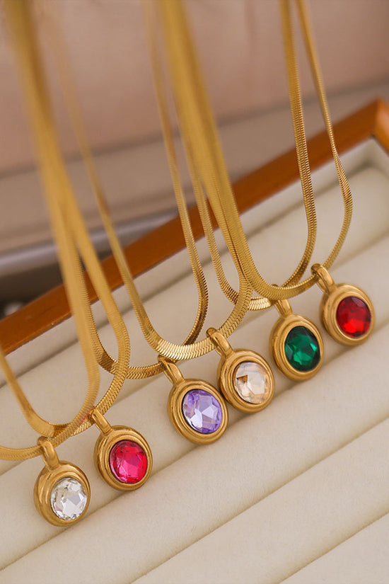 Elegant Gem Pendant Necklace