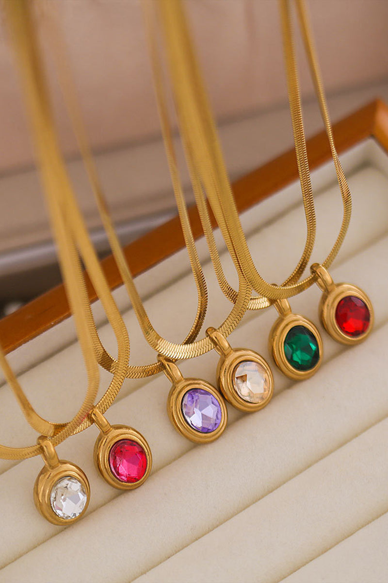 Elegant Gem Pendant Necklace