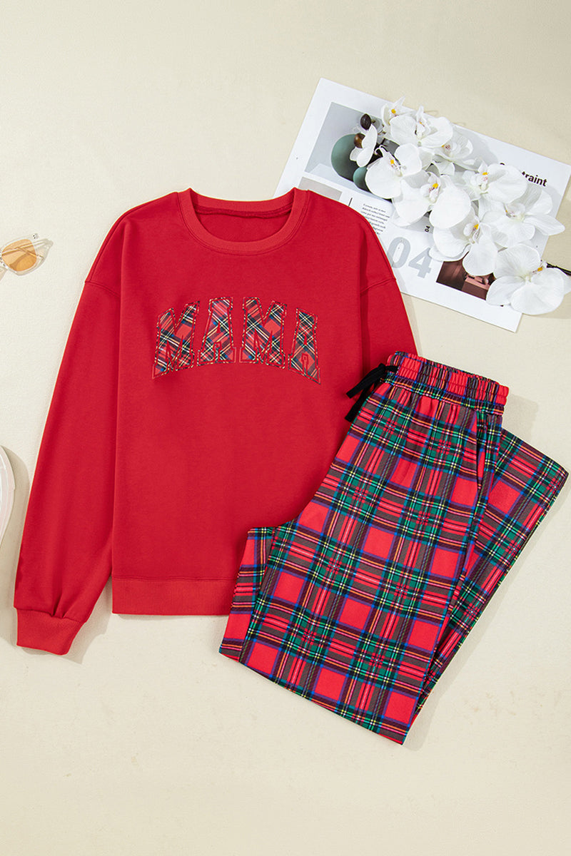 Classic Plaid Loungewear Set