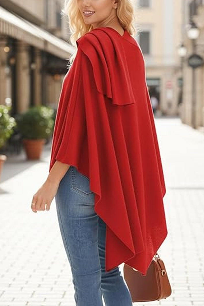 Elegant Draped Cardigan