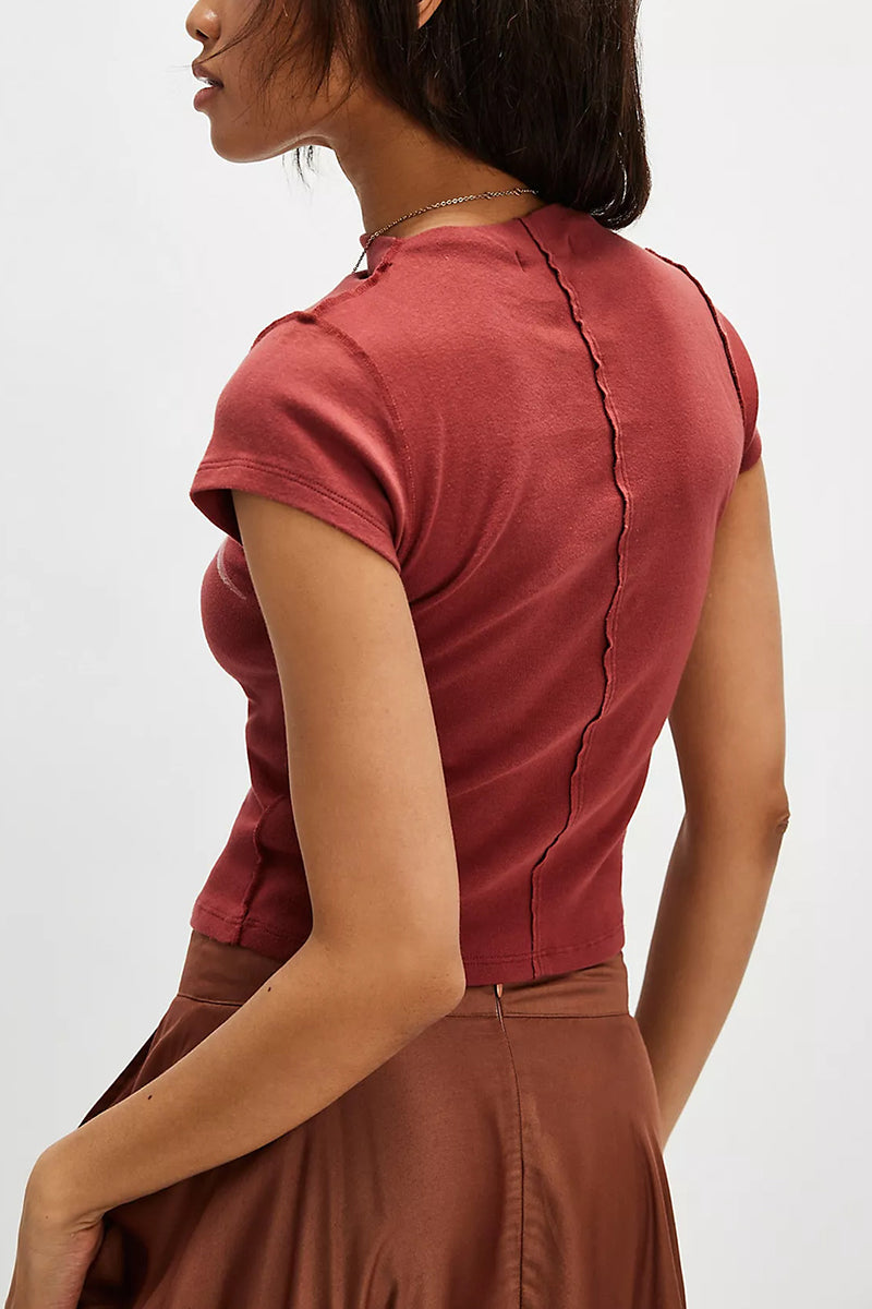Graphic Bird Print Slim Fit Tee
