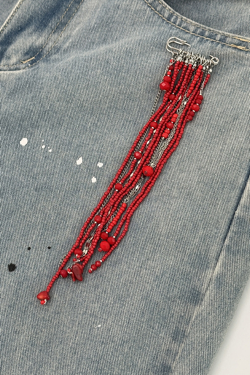 Elegant Chain Drop Brooch