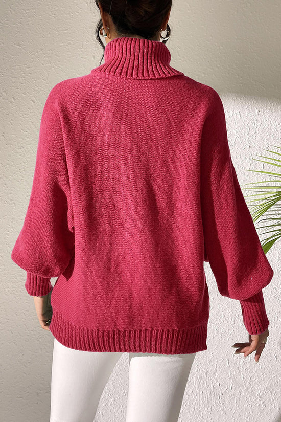 Pearl Embellished Turtleneck Sweater