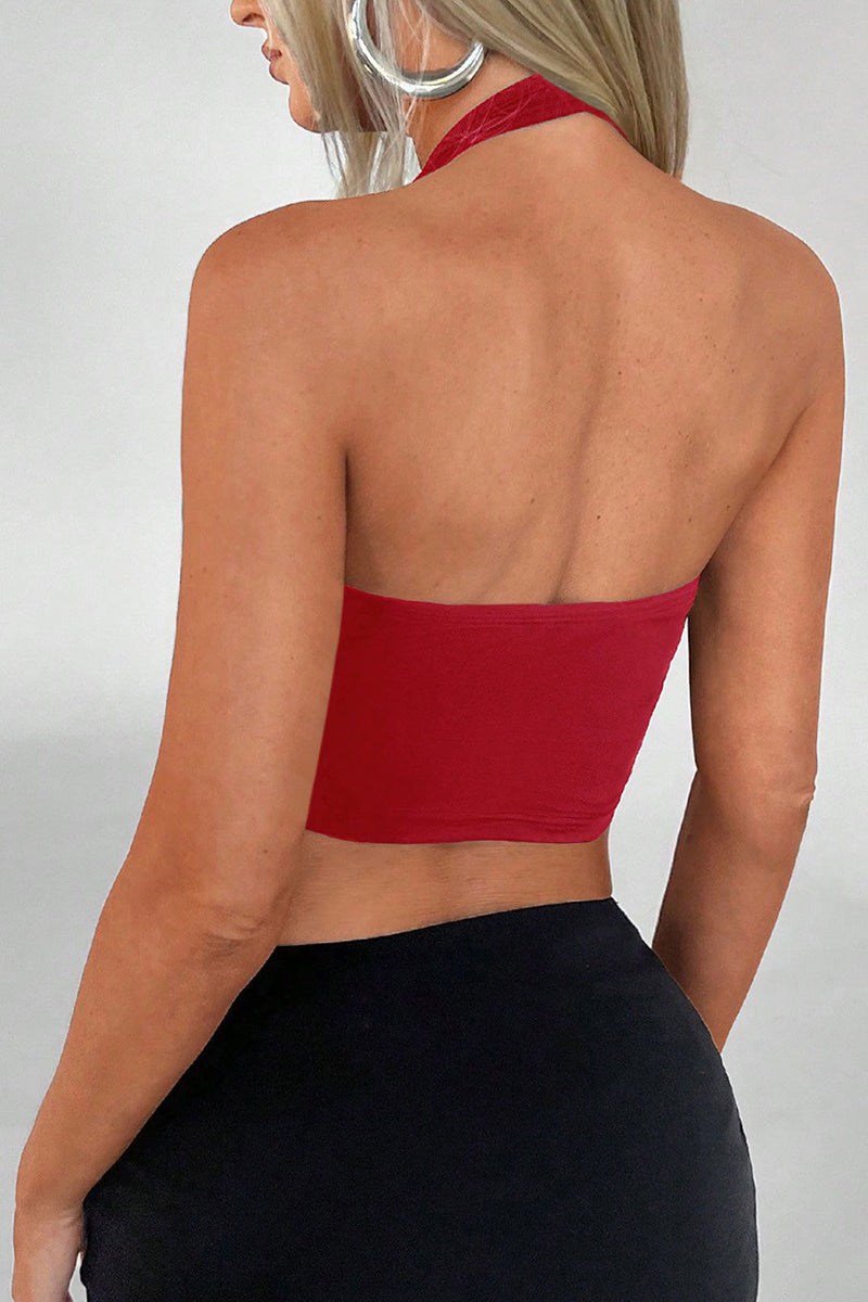 Sleek Cutout Ring Detail Tank