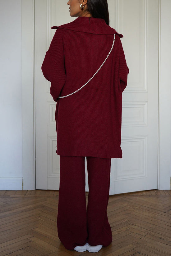 Cozy Wide-Sleeve Pants Set