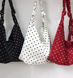 Polka Dot Knot Shoulder Bag