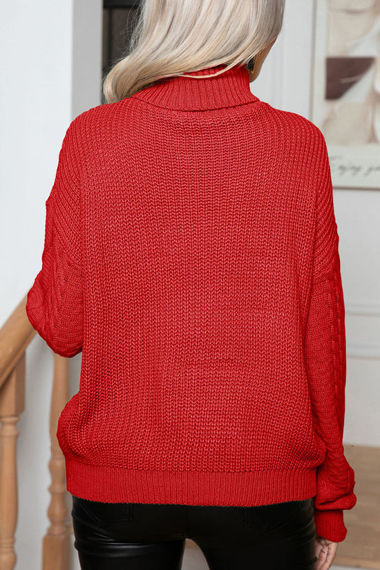 Knit Turtleneck Sweater