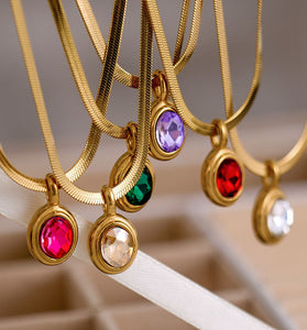 Elegant Gem Pendant Necklace