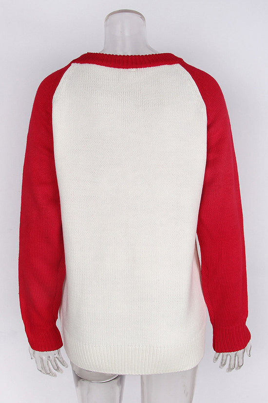 Heart Detail Long Sleeve Sweater