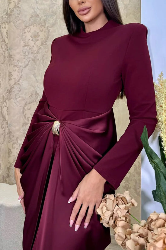 Elegant Knot Detail Maxi Dress