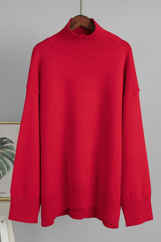High-Neck Oversized Sweater