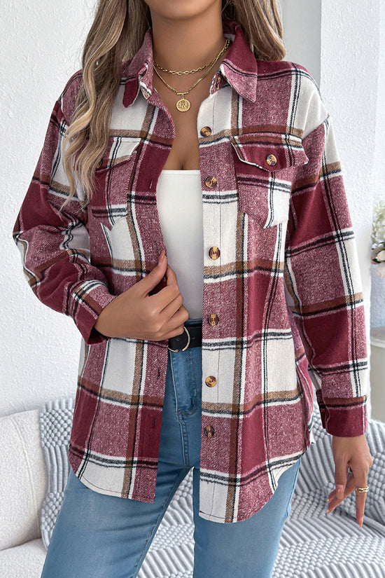 Checkered Button-Up Shacket