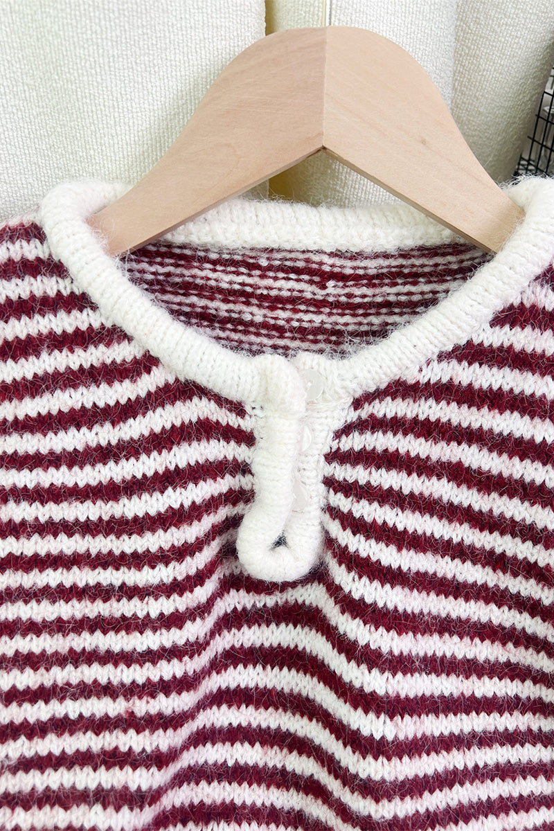 Striped Henley Sweater