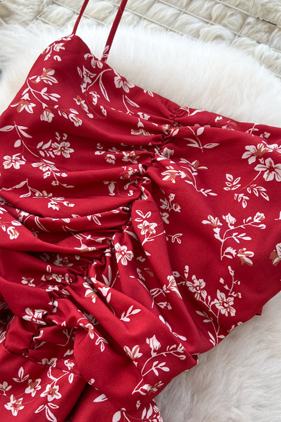 Floral Spaghetti Strap Dress