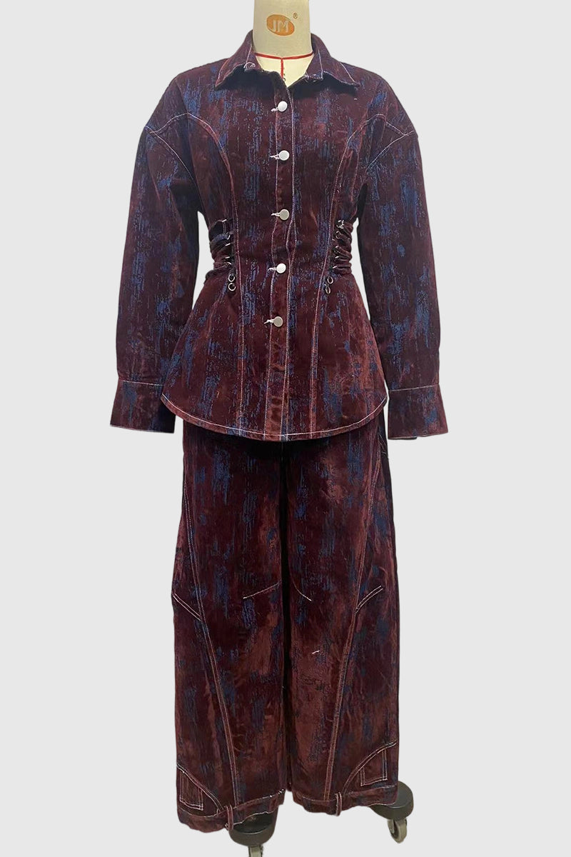 Chic Urban Style Pants Set