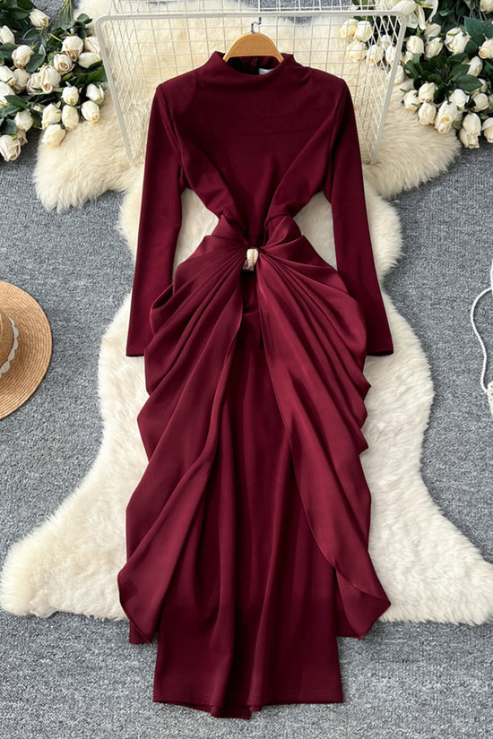 Elegant Knot Detail Maxi Dress