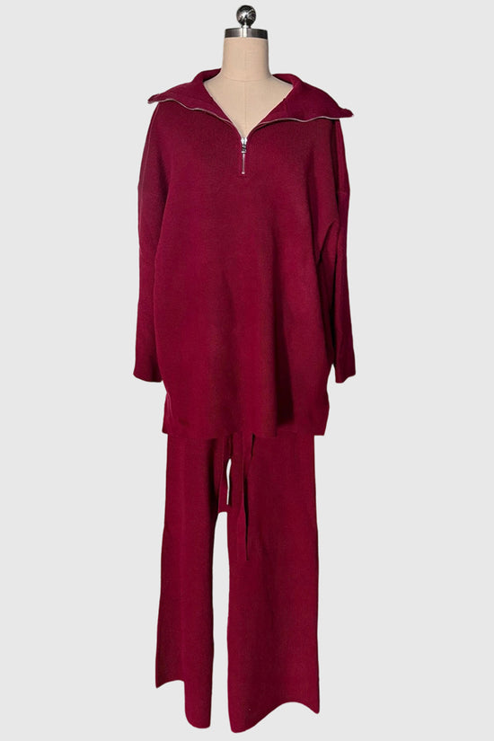 Cozy Wide-Sleeve Pants Set