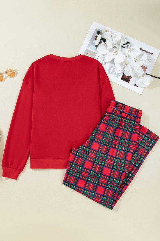 Classic Plaid Loungewear Set