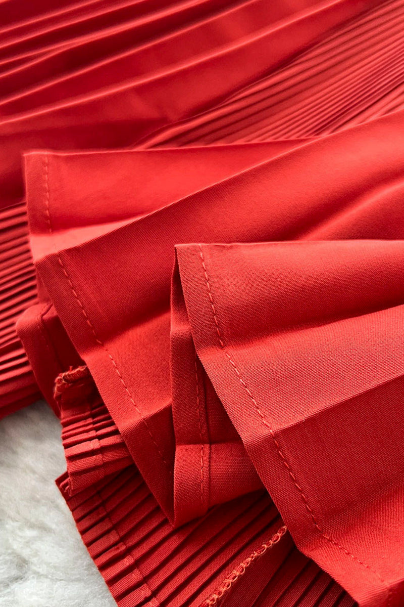 Elegant Pleated Wide-Leg Casual Pants