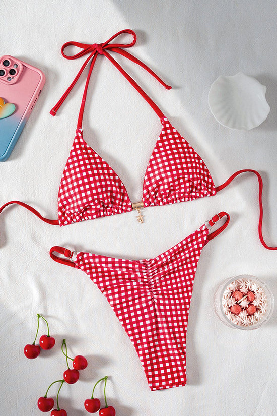 Gingham Bikini Set