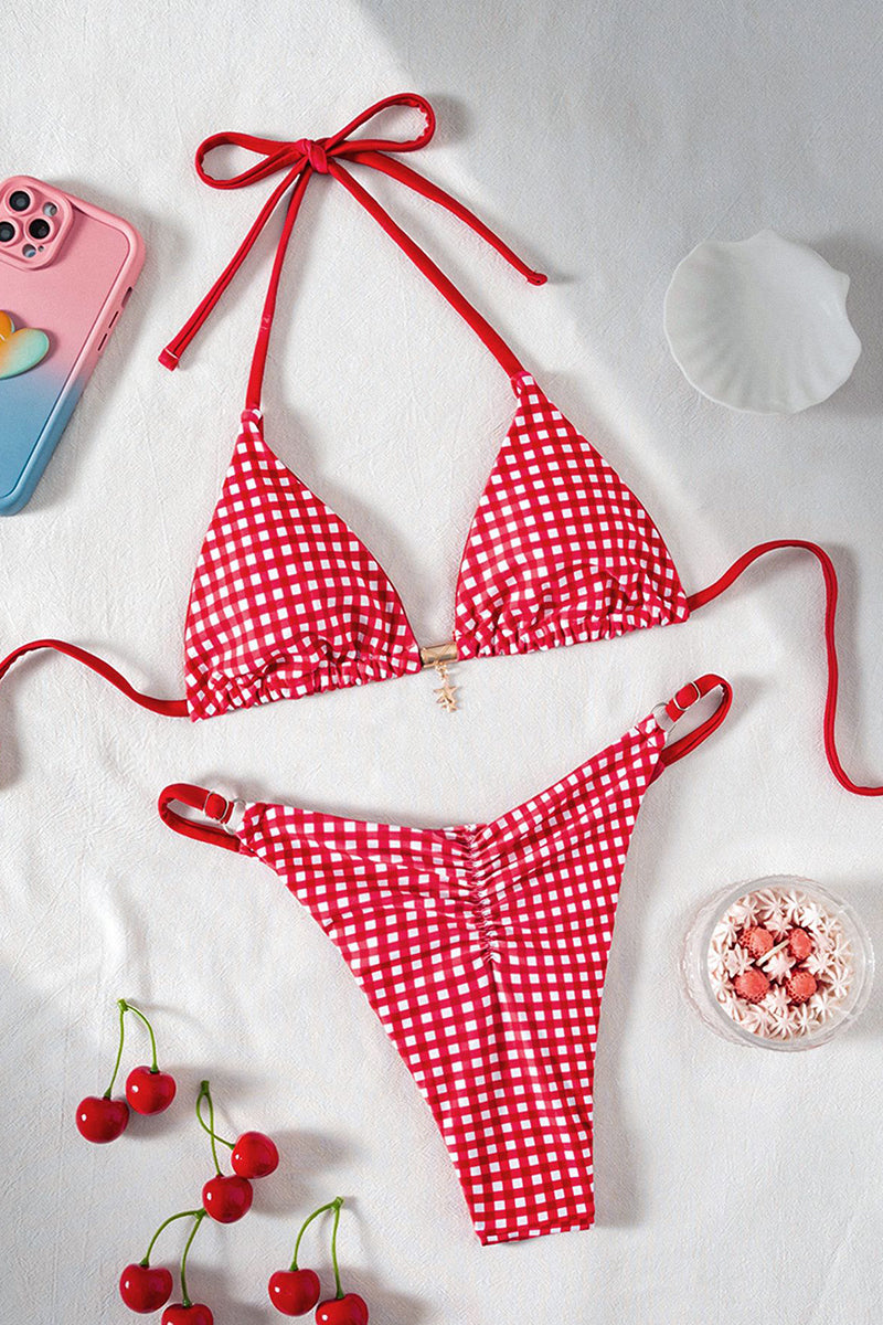 Gingham Bikini Set