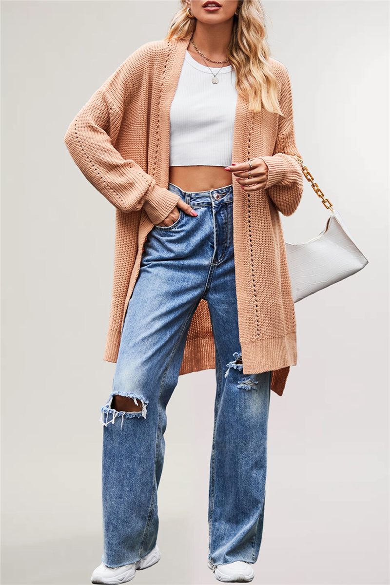Cozy Longline Cardigan with Open Front