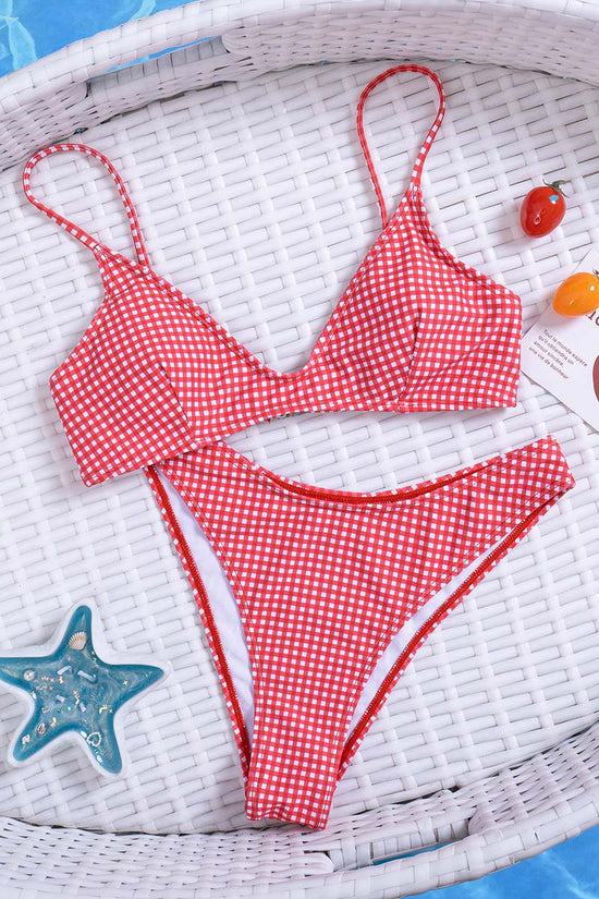 Gingham Bikini Set
