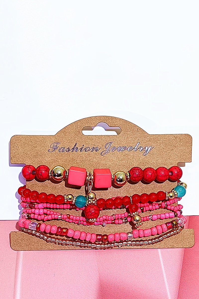 Multilayer Beaded Bracelet Set