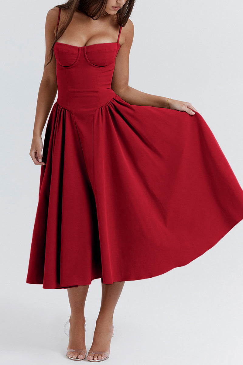 Elegant Midi Casual Dress