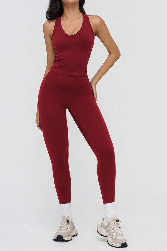Sleek Sleeveless Activewear Set