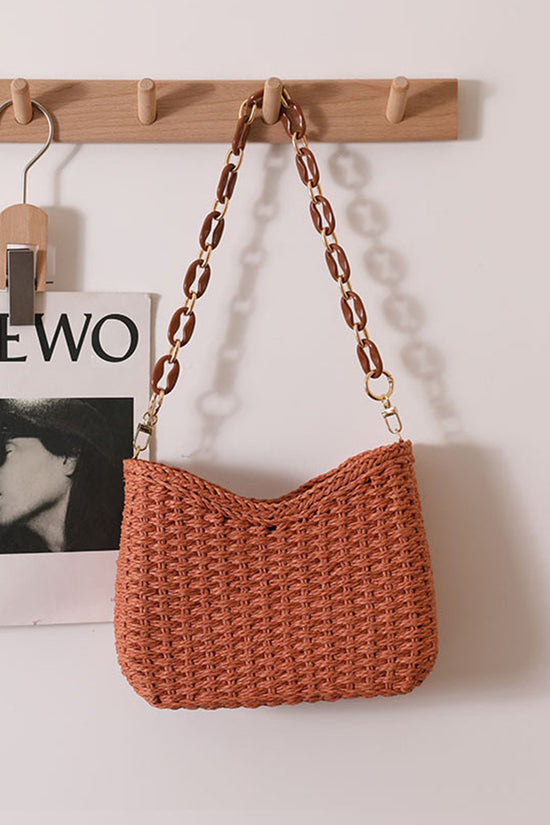 Chic Woven Chain Shoulder Bag