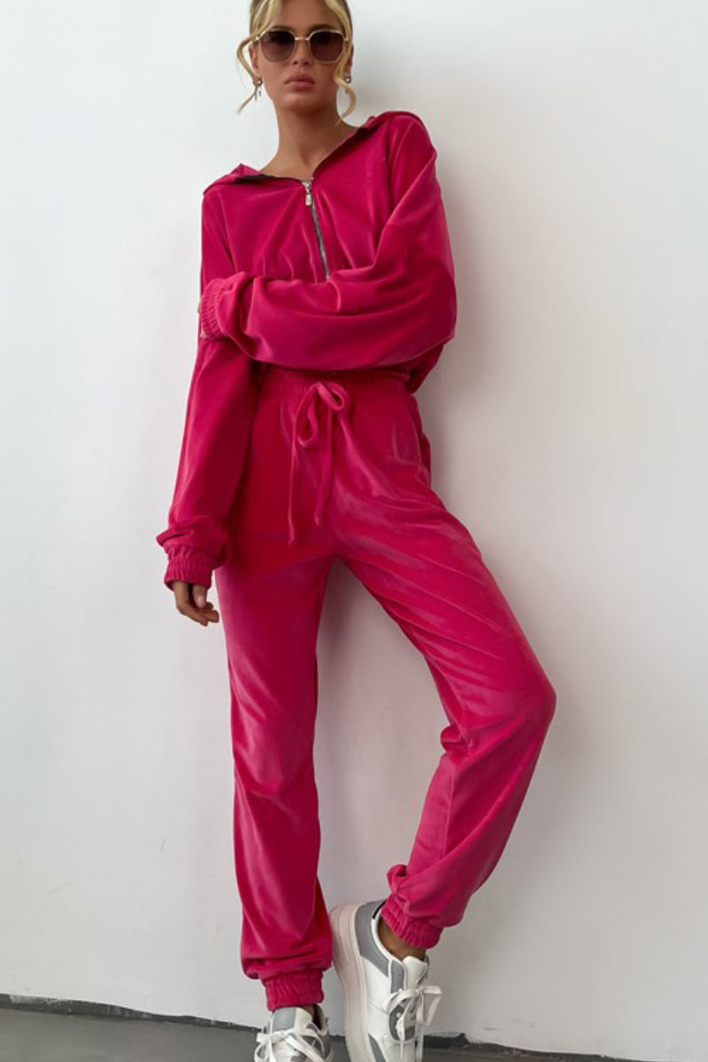 Relaxed Fit Hoodie and Jogger Set