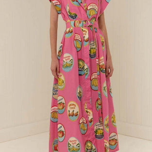 Graphic Print Short Sleeve Casual Dress