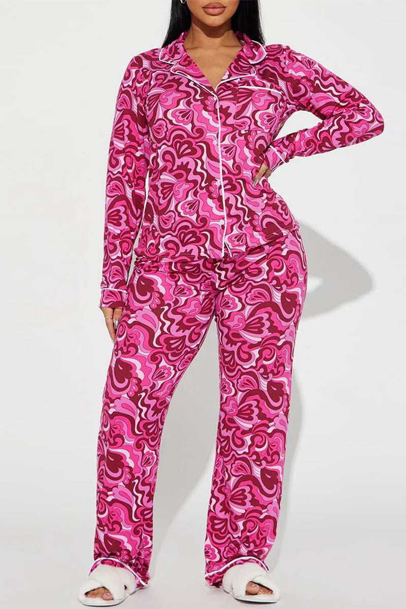 Cozy Classic Pajama Set with Contrast Trim