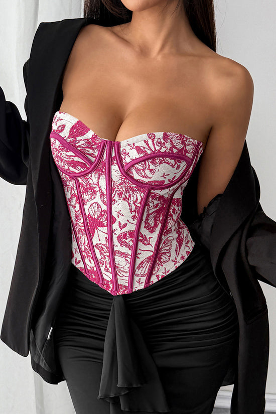 Floral Bustier Tank Top