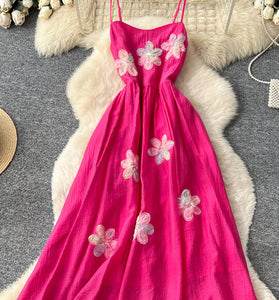 Floral Spaghetti Strap Casual Dress