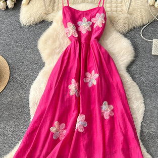 Floral Spaghetti Strap Casual Dress