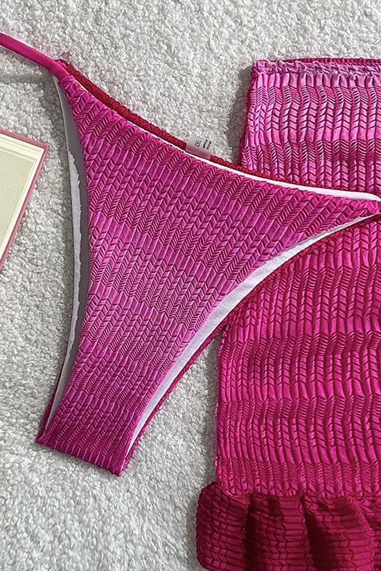 Flirty Knit Bikini and Skirt Set