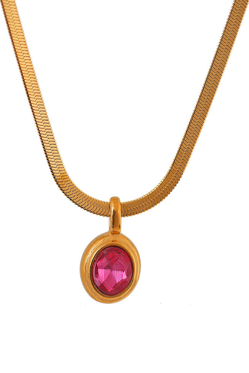 Elegant Gem Pendant Necklace