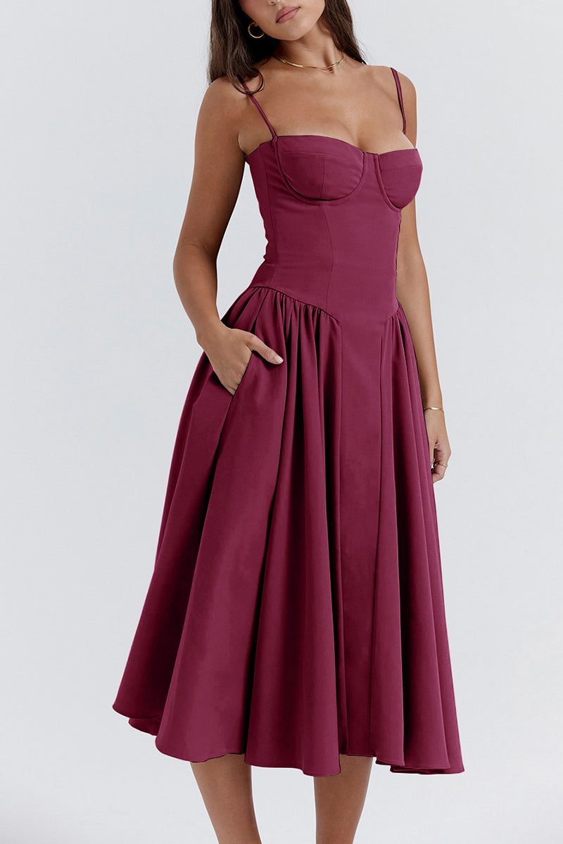 Elegant Midi Casual Dress