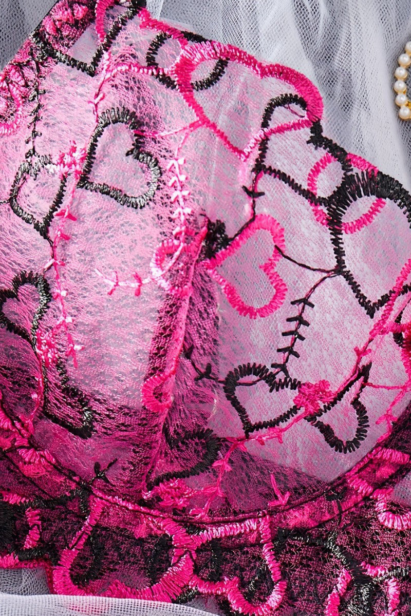Heart Lace Lingerie Set