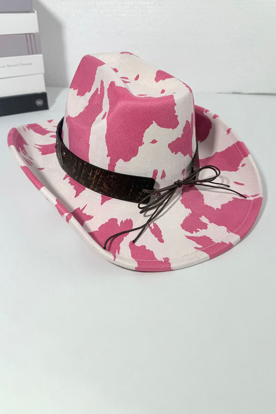 Cow Print Western Style Hat